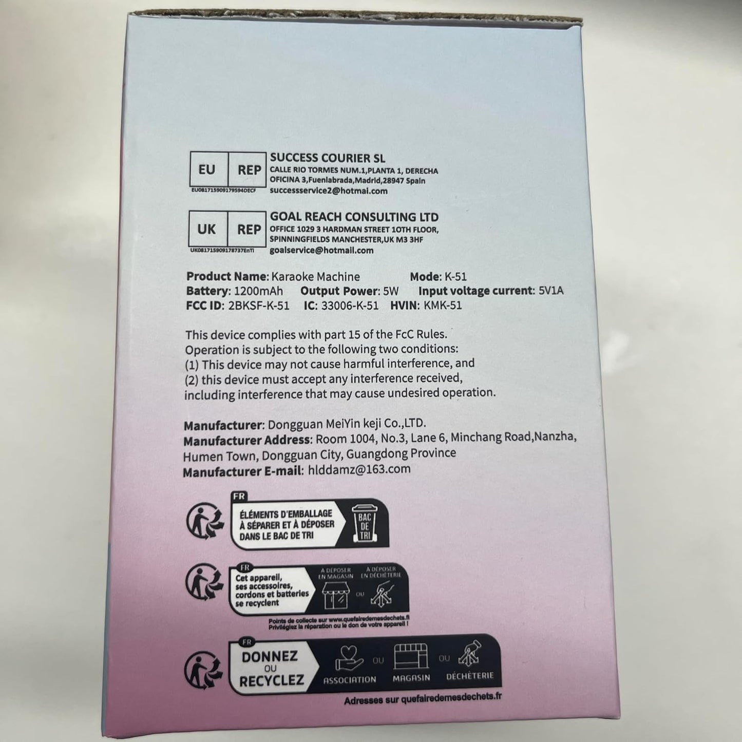 Bluetooth Enabled Mini Portable Karaoke Machine with 2 Wireless Mics & Voice Effects for Kids & Adults