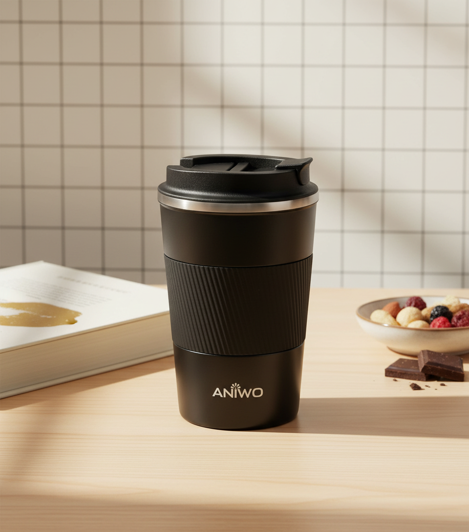 ANIWO Insulated Metal Coffee Mug
