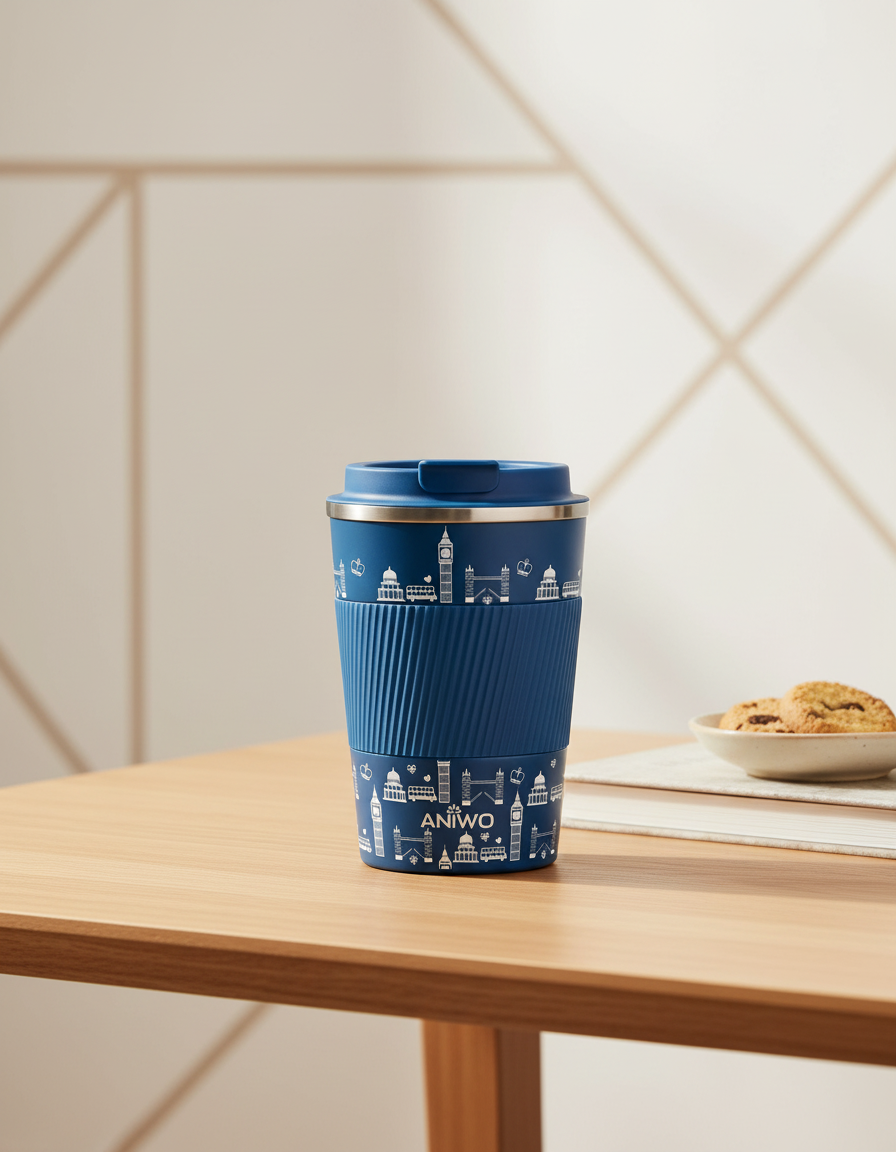 ANIWO Insulated Metal Coffee Mug