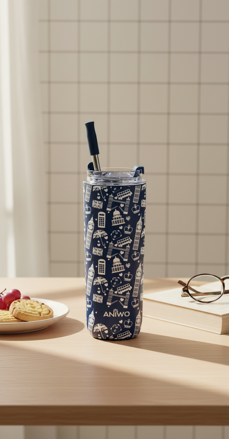 ANIWO Insulated Metal Coffee Mug